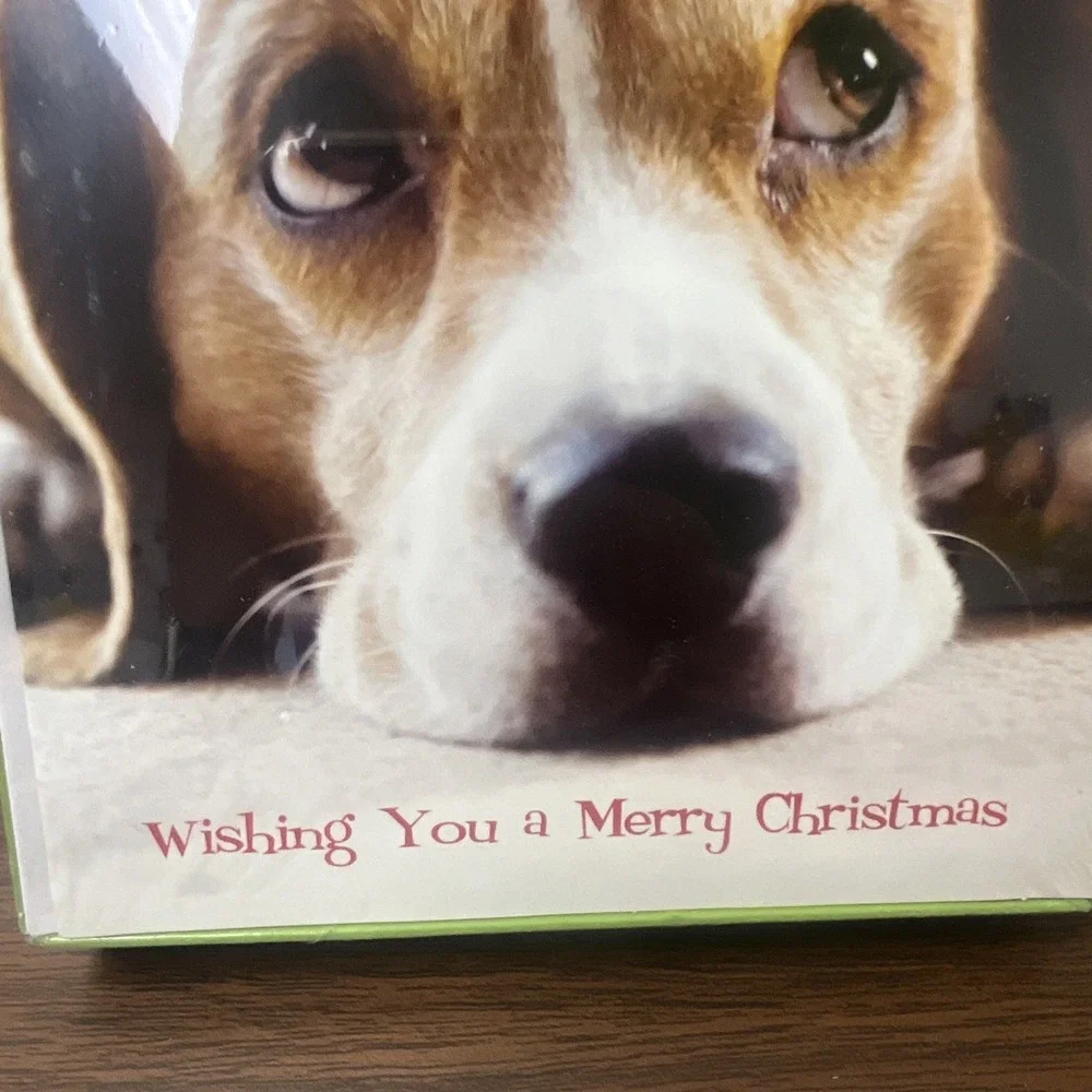 Retired Vintage Holiday Home Puppy Dog Christmas Cards & Envelopes 18 CT NOS NIB
